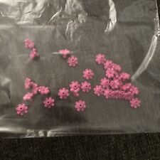 30 LEGO Bright Purple (Dark Pink) Flower W/ 3.2 Shaft 1.5 #1 32606/6206151