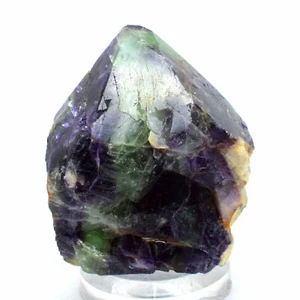 Cristal fluorescente natural punto tallado áspero fluorita multicolor 74 mm - China - Imagen 1 de 8