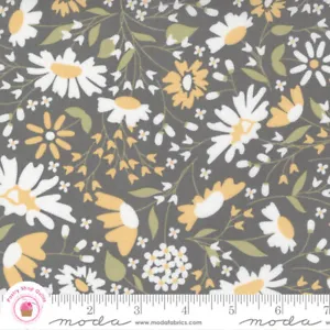 Moda BUTTERCUP & SLATE 29151 17 Brown Slate Floral COREY YODER Quilt Fabric - Picture 1 of 6