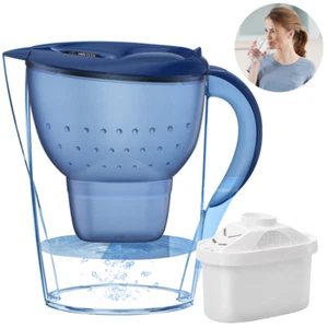 WASSERKANNE COOL 3,5L BLAU INKL. 1 FILTER KOMPAKTER & LEICHTER WASSERFILTER DHL - Bild 1 von 22