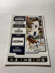 2024-25 Panini NIL UConn Collegiate Ben Gordon #30 College Ticket - Bild 1 von 3