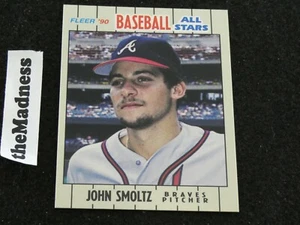 1990 Fleer All Stars John Smoltz Baseball Card #36 Atlanta Braves Oddball - Picture 1 of 1