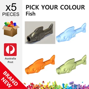 5x Genuine LEGO™ - Fish - 64648 New Parts - Picture 1 of 7