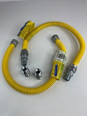 批量 2 件 BRASS CRAFT CSSC44-24 5/8 英寸 OD(1/2"ID)X 24" 1/2" MIP STRT X 1/2" MIP STRT — 第 1/4 张图片