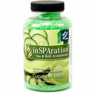 inSPAration Aromatherapie Kristalle für Whirlpool & Bad - Gurkenmelone - 13 Unzen - Bild 1 von 5