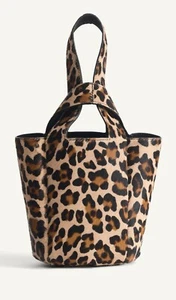 Kate Moss x Zara 2024 Animal Print MINI Leather Bucket Bag Brand New - Picture 1 of 2