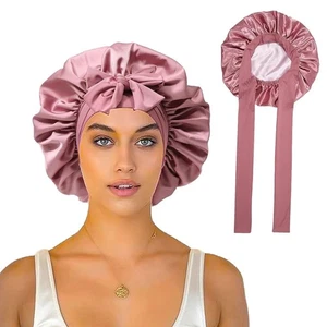 Schlafhaube Haare Schützen, Seidenhaube Zum Schlafen, Silk Bonnet, Satin - Bild 1 von 7
