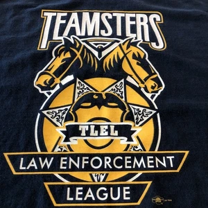 Vintage Teamsters Law Enforcement League 3XL Navy Graphic Prime Heavyweight USA - Picture 1 of 11