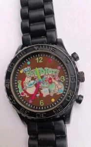 Nickelodeon Ren & Stimpy Show 2018 You EEEDIOT Black Watch New Battery /86/ - Picture 1 of 4