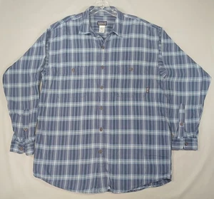 Patagonia Shirt Mens Large Plaid Button Up Long Sleeve Organic Cotton Pockets - Picture 1 of 7