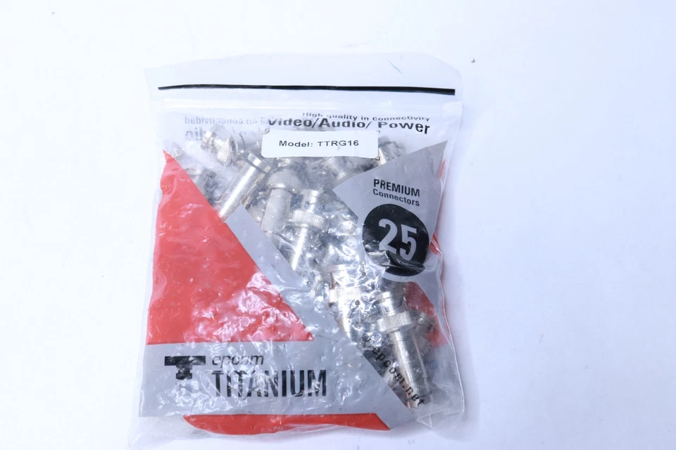 (25-Pk) Epcom Connettore a compressione BNC per filo coassiale RG59 TTRG16 - Immagine 1 di 1