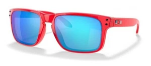 Oakley Holbrook 9102 Crystal Red + Prizm Sapphire + USA Flag 😎 New &... - Picture 1 of 6