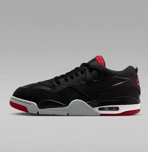 Air Jordan 4 RM Nero Lupo Grigio Varsity Rosso Bianco FQ7939-061 Uomo Taglia 9 - Foto 1 di 11