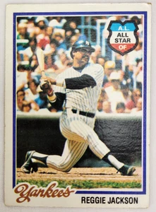 VTG Yankees 1978 Topps  Trading Card Reggie Jackson #200 - Picture 1 of 6