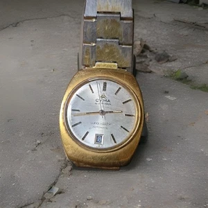  Reloj Hombre Vintage Cyma by Synchron Automático Conquistado No Funciona Lote 4 - Imagen 1 de 5
