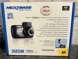 Nextbase Dash Cam 312GW Deluxe - HD 1080p/ 30fps 2.7" LCD 140° Angle – WiFi GPS - Picture 1 of 9