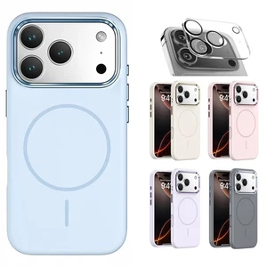 For Apple iPhone 17 Pro Max Liquid Silicone Cover Matte Microfibre Magsafe Case - Imagen 1 de 12