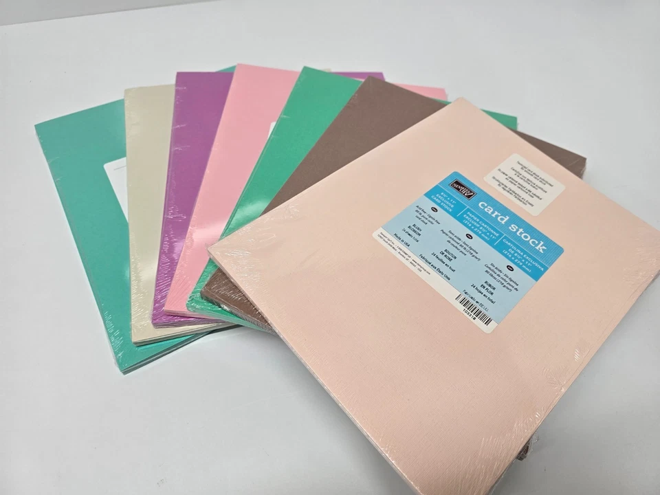 Lot of 7 New Sealed Stampin Up Cardstock packs 8.5" x 11" T3.3 - Image 1 of 4
