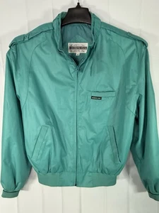 Vintage Members Only Jacket Adult Size 42 (M) Teal Full Zip 90s 80s Retro - Picture 1 of 9