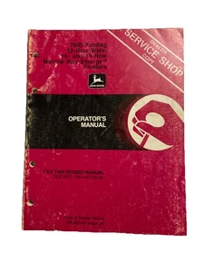 John Deere 7000 Folding 12 Row W 16 18 Row Planters Operators Manual OMA41143 - Picture 1 of 8