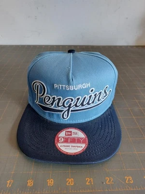 Pittsburgh Penguins NHL Azul Claro New Era Marco A Snapback Sombrero Foto 1 de 4