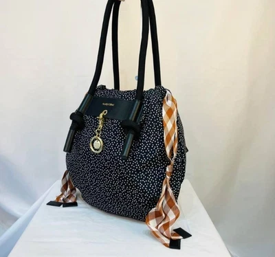 Bolsa Tote See by Chloe Padrão Ponto Preto Casual Feminina Usada Do Japão FS - Imagem 1 de 4