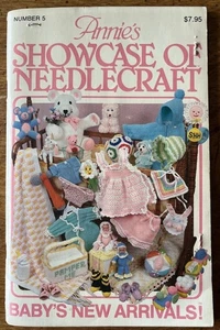 Annie's Showcase of Needlecraft Baby's New Arrivals Crochet Toys Bibs Rattles ++ - Picture 1 of 12