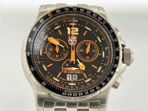 Luminox F-35 Lightning II 9380 Series Used Watch Chronograph Quartz SS - Picture 1 of 6