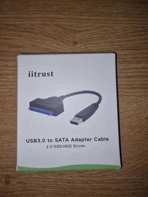 USB 3.0 to SATA Adapter Cable 2.5 Inch SSD / HDD Drive - Image 1 of 3