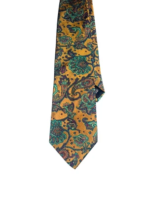 全新经典 Embassy 方形男式领带 - 佩斯利图案 — 第 1/4 张图片