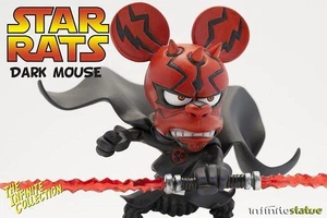 RAT-MAN - STAR RATS DARK MOUSE - Statua in Resina 12x18 cm Infinite Collectio... - Foto 1 di 1