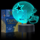 3D Illusion Night Light Desk Lamp, 7 Colors Auto Gradual Changing USB Powered