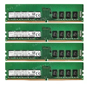 64GB 4X16GB PC4-2400MHz EDIMM ECC Server Memory Fr Dell PowerEdge T30 Mini Tower - Picture 1 of 5