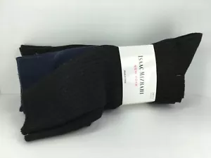 Men's ISAAC MIIZRAHI NEW YORK Black 23%COTTON Dress Socks - 5 Pack - $40 MSRP - Picture 1 of 10