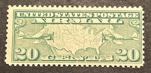 TRAVELSTAMPS: 1926-30 US Stamps Scott # C9 Map of U.S mint Original Gum MNH OG - Picture 1 of 5