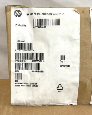 Axiom HP 4GB PC3-12800 DDR3L SO SDRAM DIMM H6Y75AA-AX ✅❤️️✅❤️ FACTORY SEALED! - Image 1 of 2