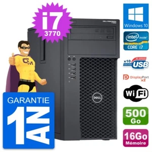 PC tour Dell Precision T1650 Intel i7-3770 RAM 16Go Disc 500Go Windows 10 Wifi - Bild 1 von 8
