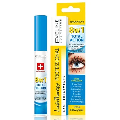 Eveline LASH THERAPY 8 in 1 CONCENTRATED EYELASH SERUM 10ml - Image 1 of 4