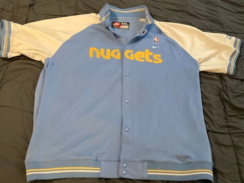 Denver Nuggets NBA Nike Rewind Warm Up Jacket 4XL Cover