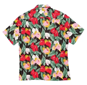 Hawaiian Aloha Shirt Mens XL Heliconia Print, 100% Cotton, By Royal Hawaiian - Picture 1 of 6