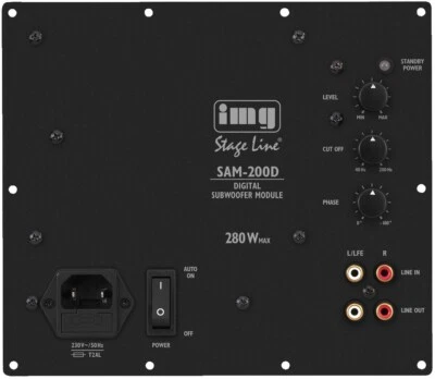 Monacor SAM-200D Digital Subwoofer-Modul (UVP: 219,- €) - Bild 1 von 3