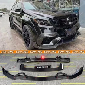 Alerón labial delantero difusor trasero de fibra de carbono para 17-19 Benz GLS63 GLS X166 - Imagen 1 de 45