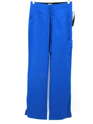 NWT GREY'S ANATOMY Scrub Cargo Pants Women XXS Royal Blue Elastic Back 4245 - Image 1 of 4