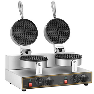 Commercial Non-Stick Waffle Maker Double Heads Waffle Maker Machine 110V 2400W - Picture 1 of 12