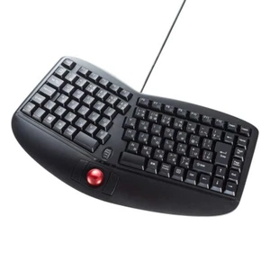 SANWA SUPPLY Ergonomic keyboard Wired USB SKB-ERG5BK Japanese 109A Layout - Picture 1 of 10