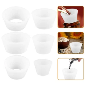 9 Pcs Silicone Sealing Ring Culture Flask Funnel Filtering Adapter Cones - Picture 1 of 12