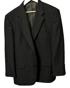 Stafford Men's 44S Two Button Solid Gray Wool Blend Sport Coat Blazer - Picture 1 of 9