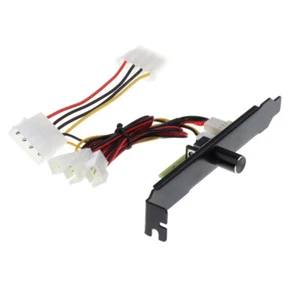 3 poliger PC Lüfter Controller Kit 12 V PCI Back Slot Controller - Afbeelding 1 van 9