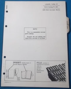 JOHN DEERE 35 FARM LOADER PARTS MANUAL BOOK PC-683 - Picture 1 of 4