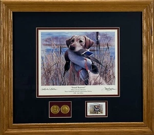 Jim Killen Proud Retrieve Print Framed Trout Unlimited Natl Conservation Edition - Picture 1 of 12